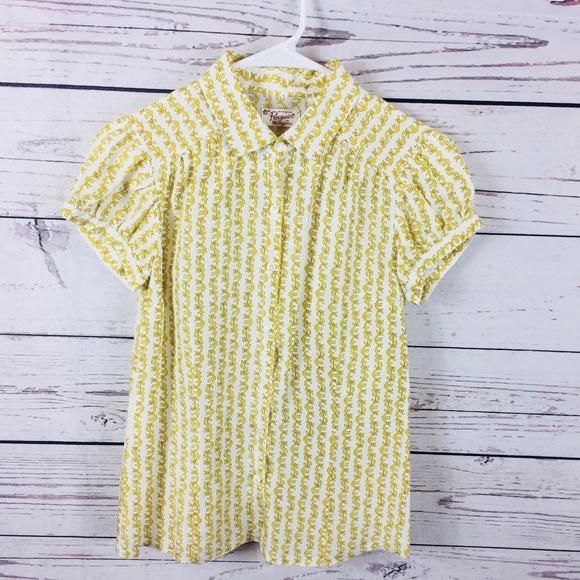 Vintage Penguin Cap Sleeve Silk Blouse - Picture 1 of 8